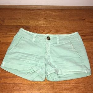 American eagle aqua colored shorts